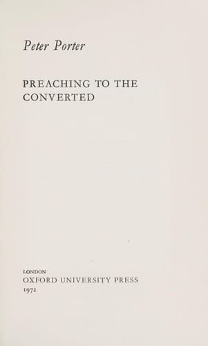 Preaching to the converted