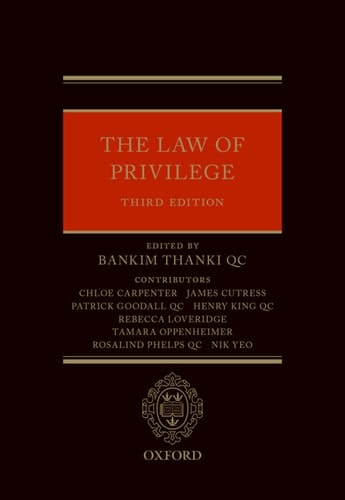 The Law of Privilege