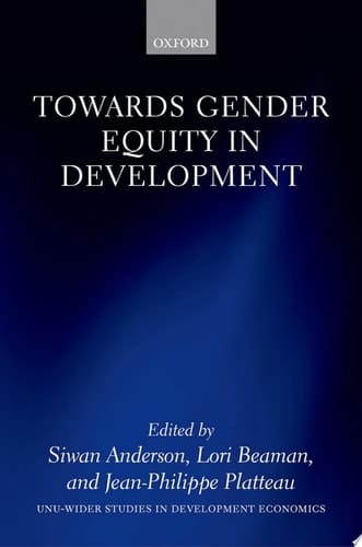 Towards Gender Equity In Development