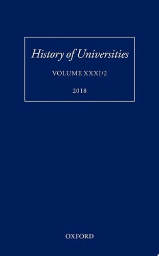 History of Universities: Volume XXXI / 2 (History of Universities Series)