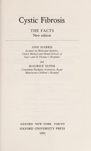 Cystic Fibrosis: The Facts (The Facts Series)