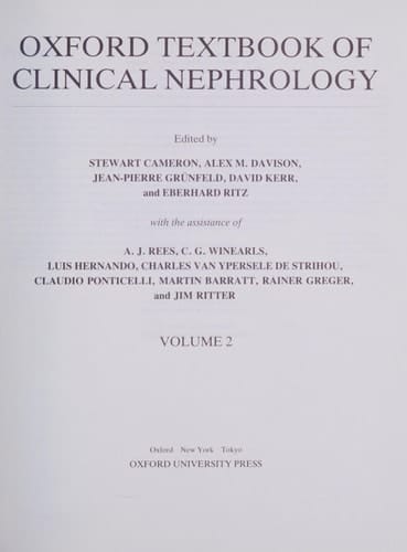 Oxford Textbook of Clinical Nephrology