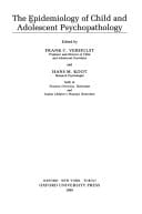 The Epidemiology of Child and Adolescent Psychopathology (Oxford Medical Publications)