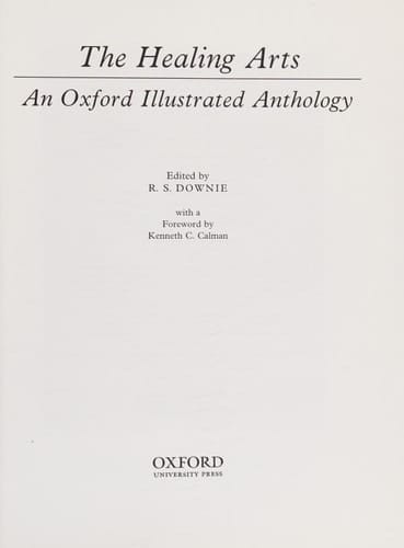 The Healing Arts: An Oxford Illustrated Anthology