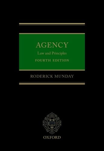 Agency: Law and Principles