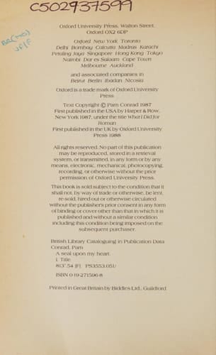 A Seal Upon My Heart