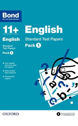 Bond 11 +: English: Standard Test Papers Pack 1