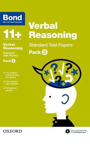Bond 11+: Verbal Reasoning: Standard Test Paperspack 2