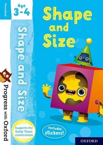 PWO: Shape Size Age 3-4 Bk Sticker
