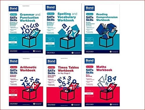 Bond SATs Skills 9-10 years Year 5, 6 book collection set Maths & English Gramm