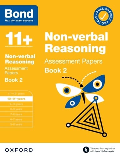 Bond 11+: Bond 11+ Non-verbal Reasoning Assessment Papers 10-11 Book 2