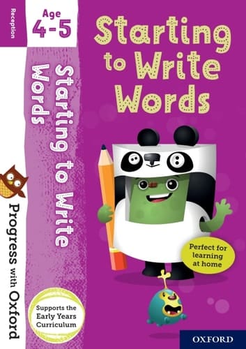 Progress with Oxford: Starting to Write Words Age 4-5