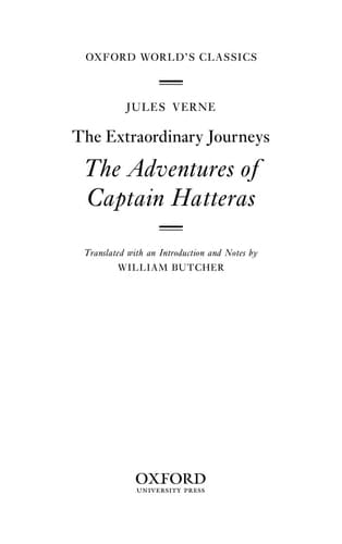 The Adventures of Captain Hatteras (Oxford World's Classics)