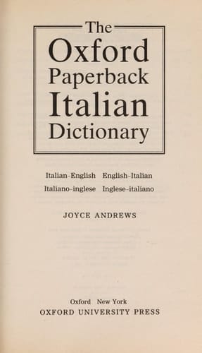 The Oxford Paperback Italian Dictionary: Italian-English, English-Italian