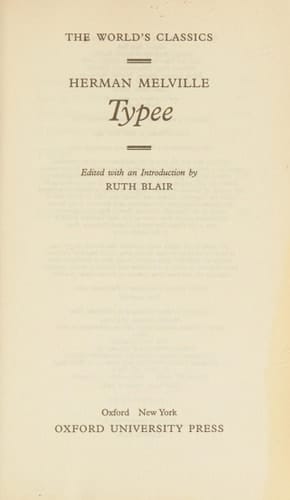 Typee (The World's Classics)