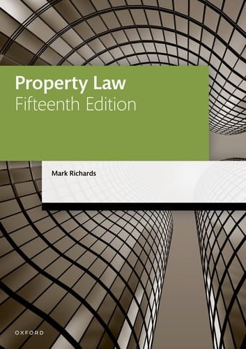 Property Law (Legal Practice Course Manuals)