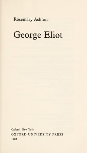 George Eliot (Past Masters)