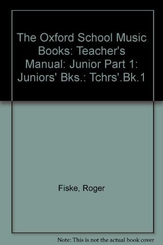 The Oxford School Music Books: Junior Series: Teacher's Manual 1 (Books 1 & 2) (1954)