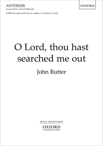 O Lord, thou hast searched me out