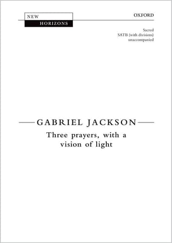 Three Prayers, with a Vision of Light (New Horizons)