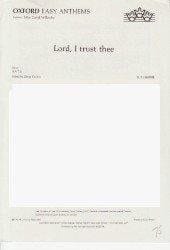 Lord, I Trust Thee: Vocal Score