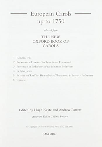 European Carols before 1750