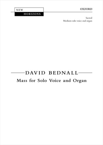 Mass for Solo Voice and Organ