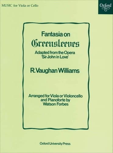 Fantasia on Greensleeves: Viola/Cello and Piano