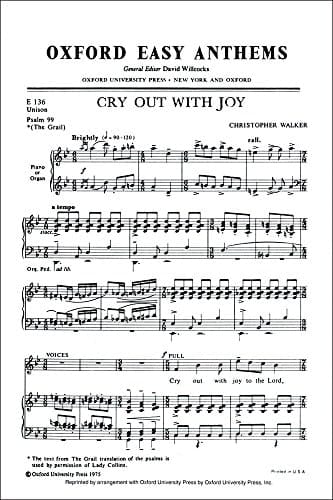 Cry out with joy