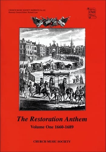 The Restoration Anthem Volume 1 1660-1689 (Church Music Society publications)