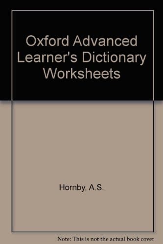 Oxford Advanced Learner's Dictionary Worksheets