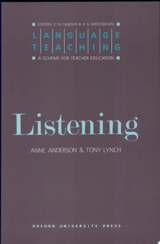 Language Teaching. A Scheme for Teacher's Education. Listening