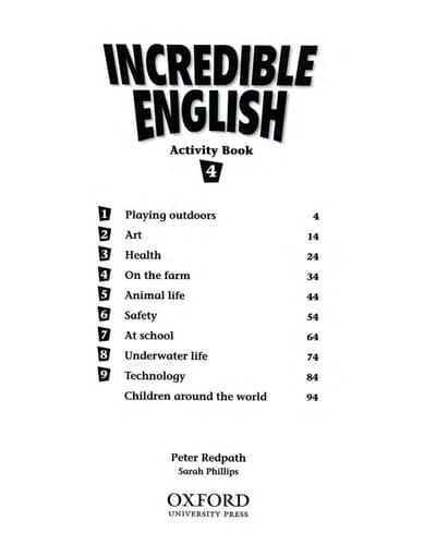Incredible English 4: Activity Book