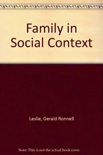 The Family in Social Context