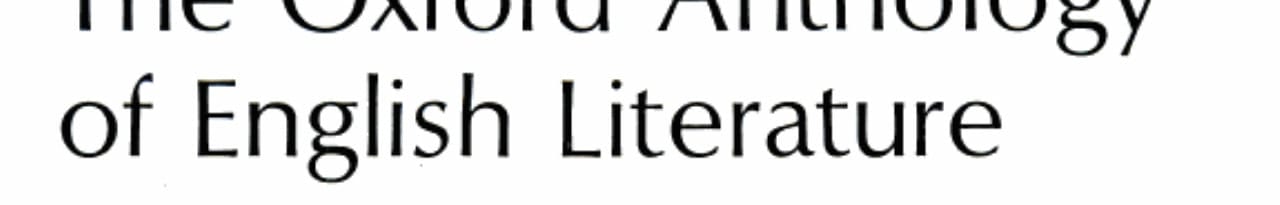 The Oxford Anthology of English Literature: Volume 2. From Blake to Auden