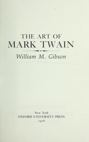 The Art of Mark Twain