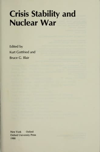 Crisis Stability and Nuclear War