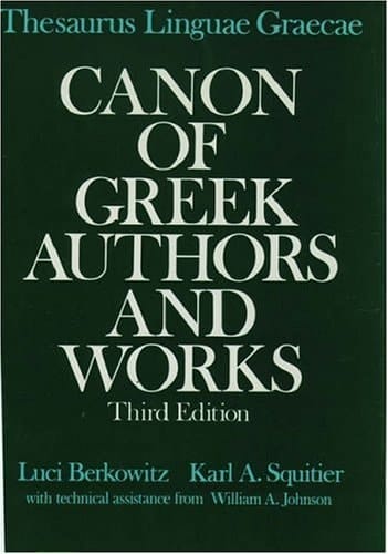 Thesaurus Linguae Graecae: Canon of Greek Authors and Works