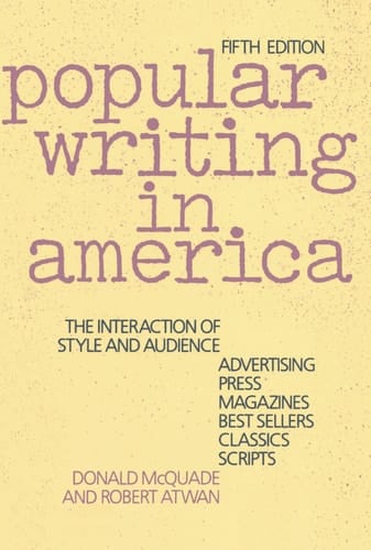Popular Writing in America: The Interaction of Style and Audience