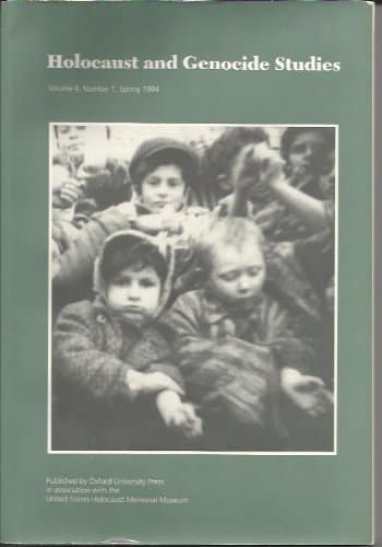 Holocaust and Genocide Studies: Volume 8: No. 1