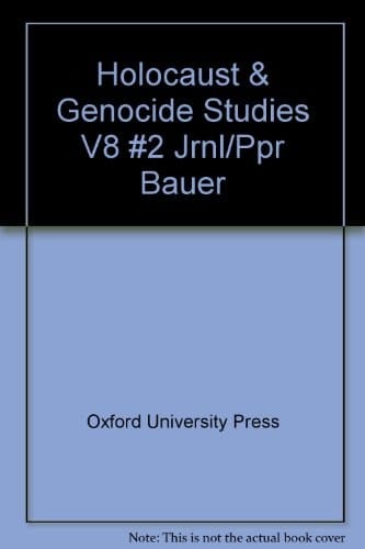 Holocaust and Genocide Studies: Volume 8: No. 2