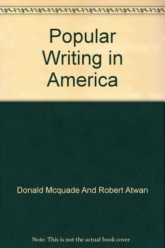 Popular Writing in America