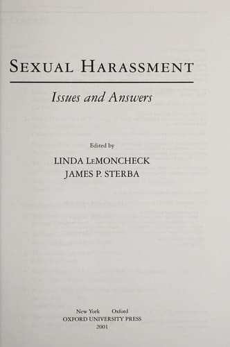 Sexual Harassment: Issues and Answers