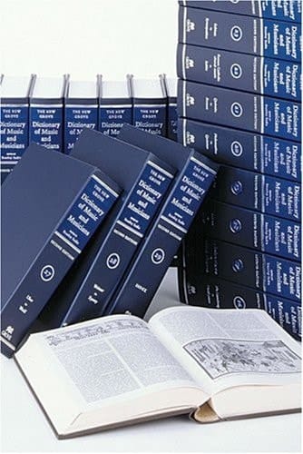 The New Grove Dictionary of Music and Musicians: 29-Volume Set