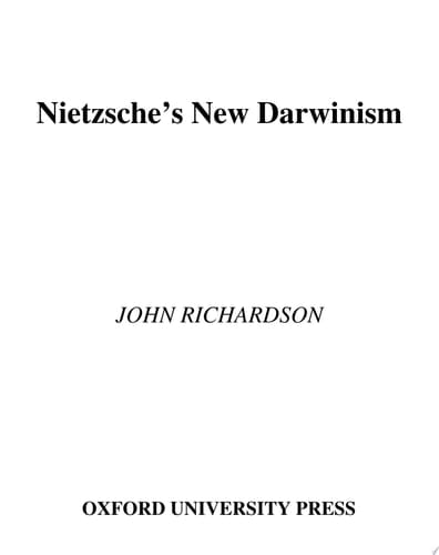 Nietzsche's New Darwinism