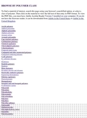 Polymer Data Handbook