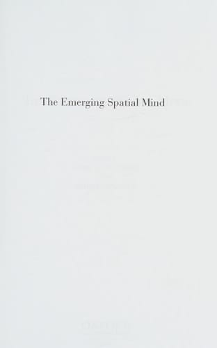 The Emerging Spatial Mind