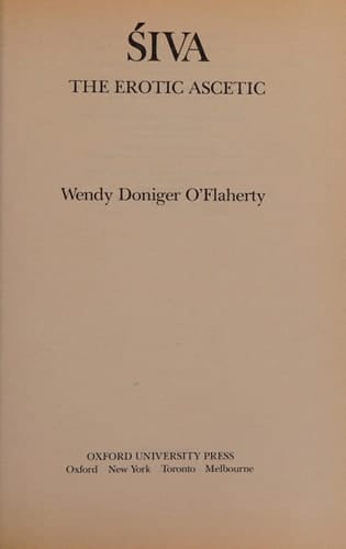 Siva: The Erotic Ascetic (Galaxy Books)