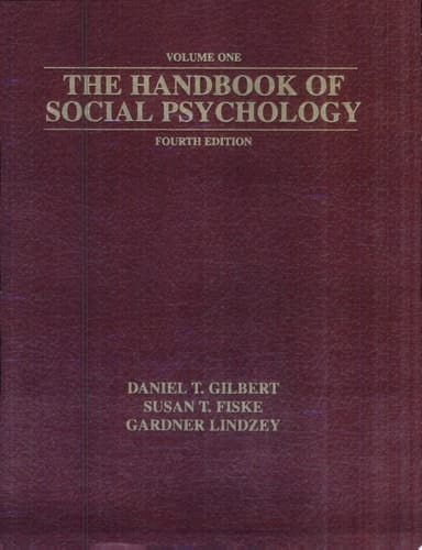 The Handbook of Social Psychology, Fourth Edition (2 Volume Set)
