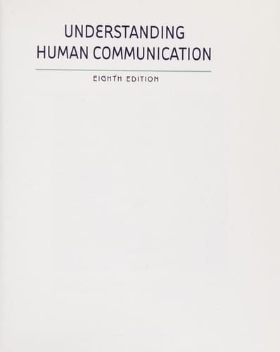 Understanding Human Communication